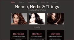 Desktop Screenshot of hennaandherbs.com